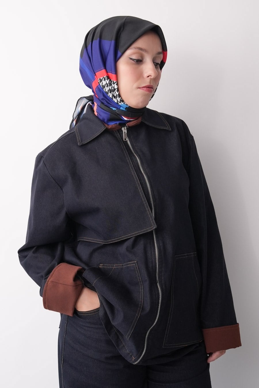 Fashion Steps Desen Soft Eşarp Siyah