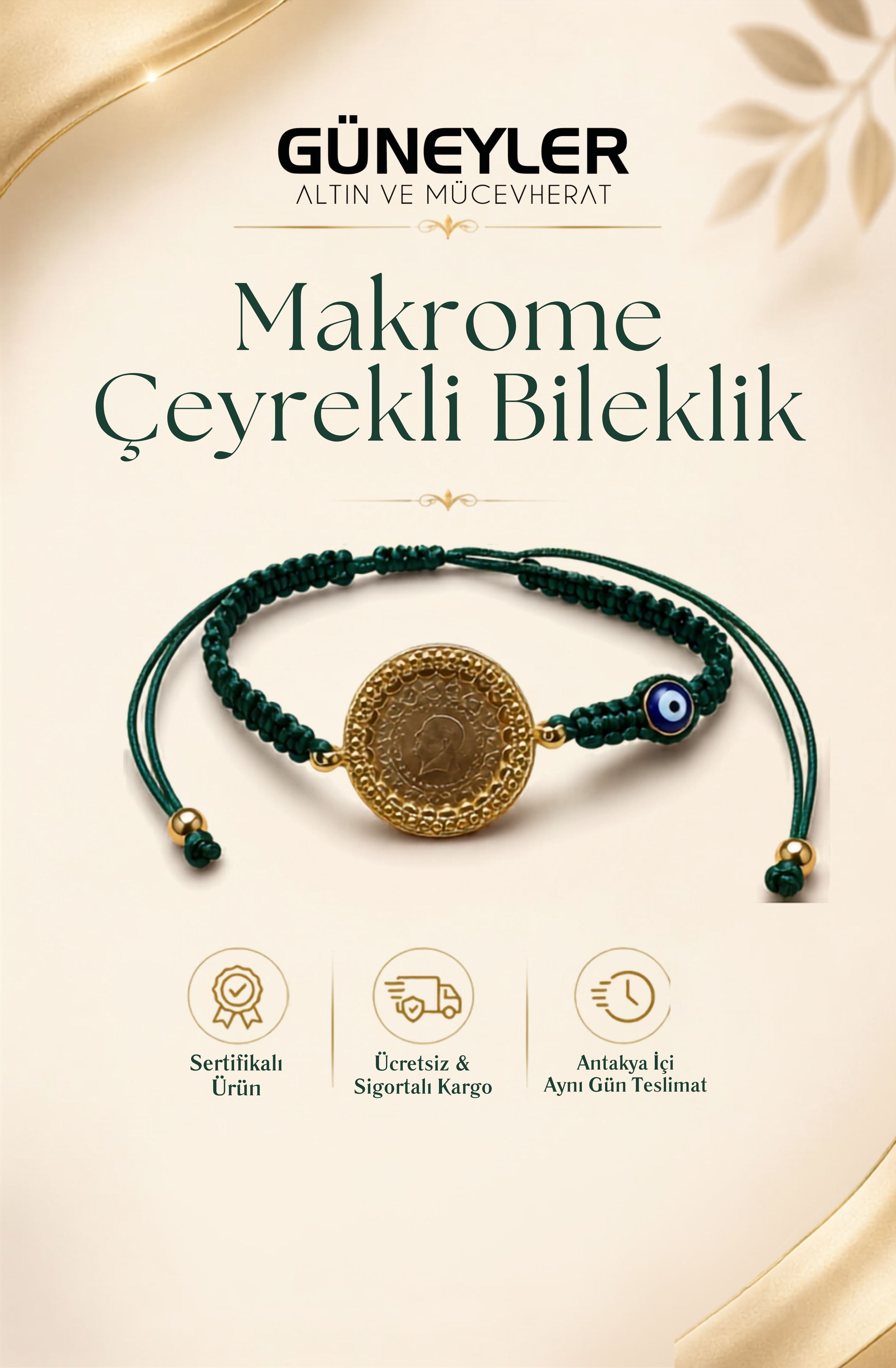 Çeyrek altın Makrome