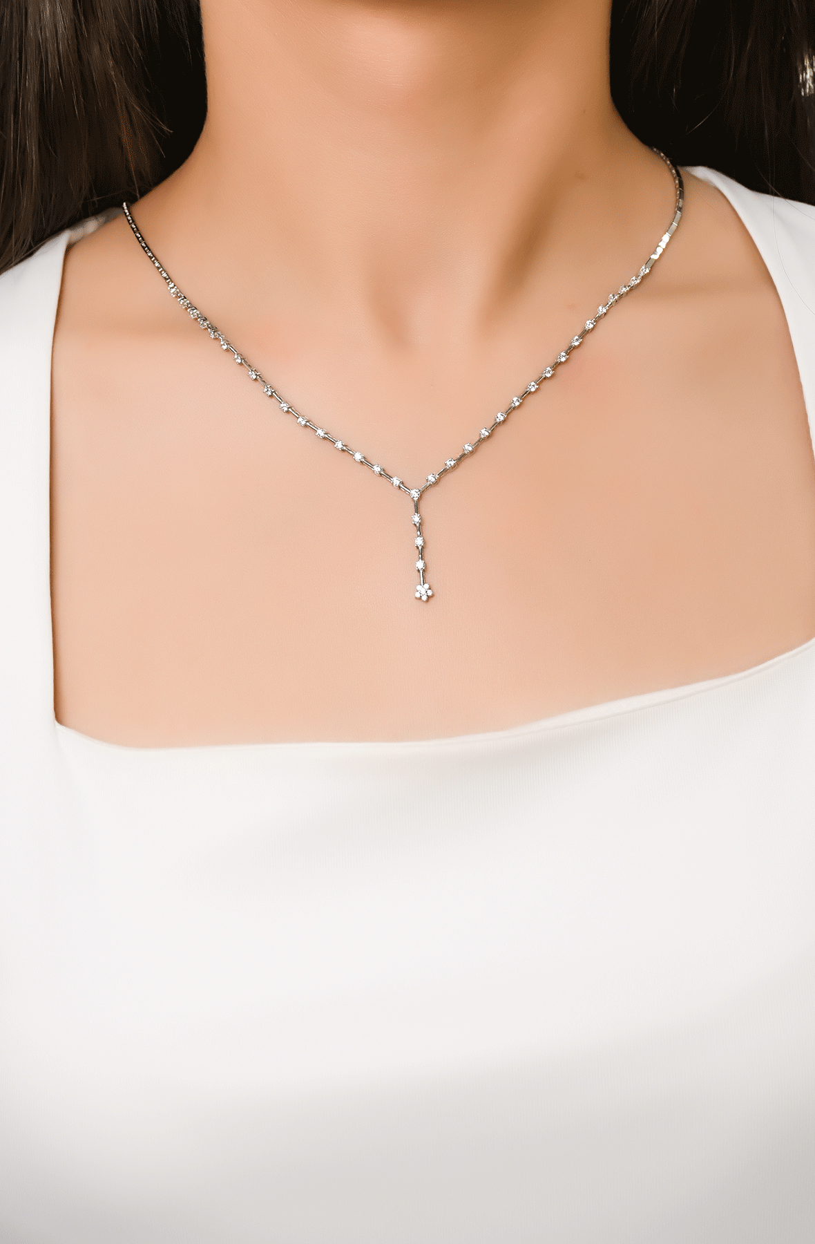 ÇİÇEKLİ KOLYE 14 AYAR A043419
