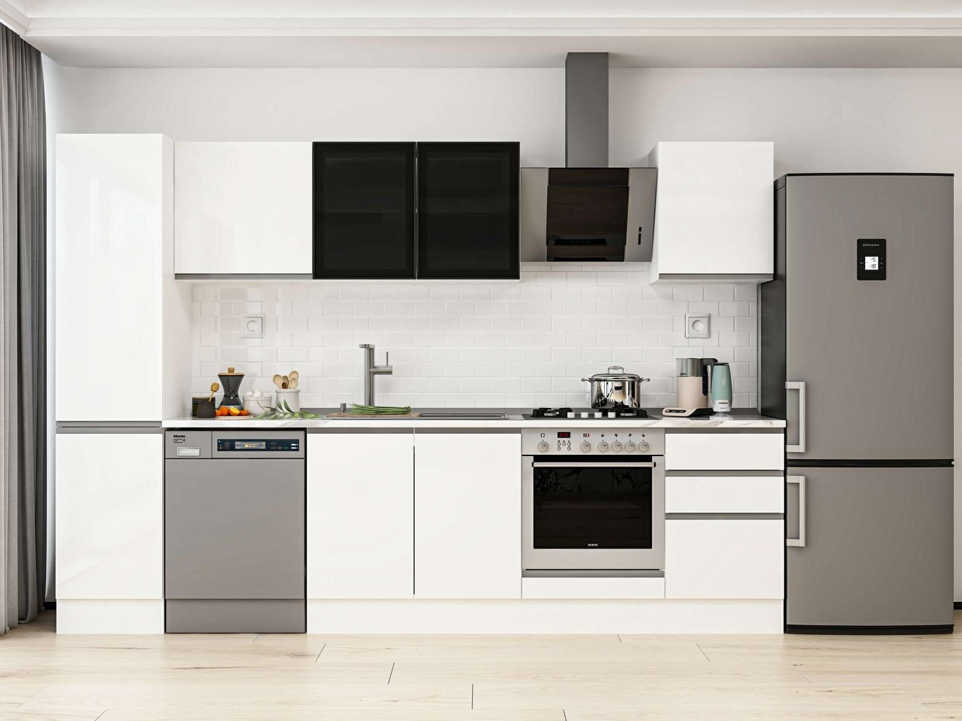 Alvinka 295X210 Cm High Gloss Mutfak Dolabı Mb-E80B45S50-3