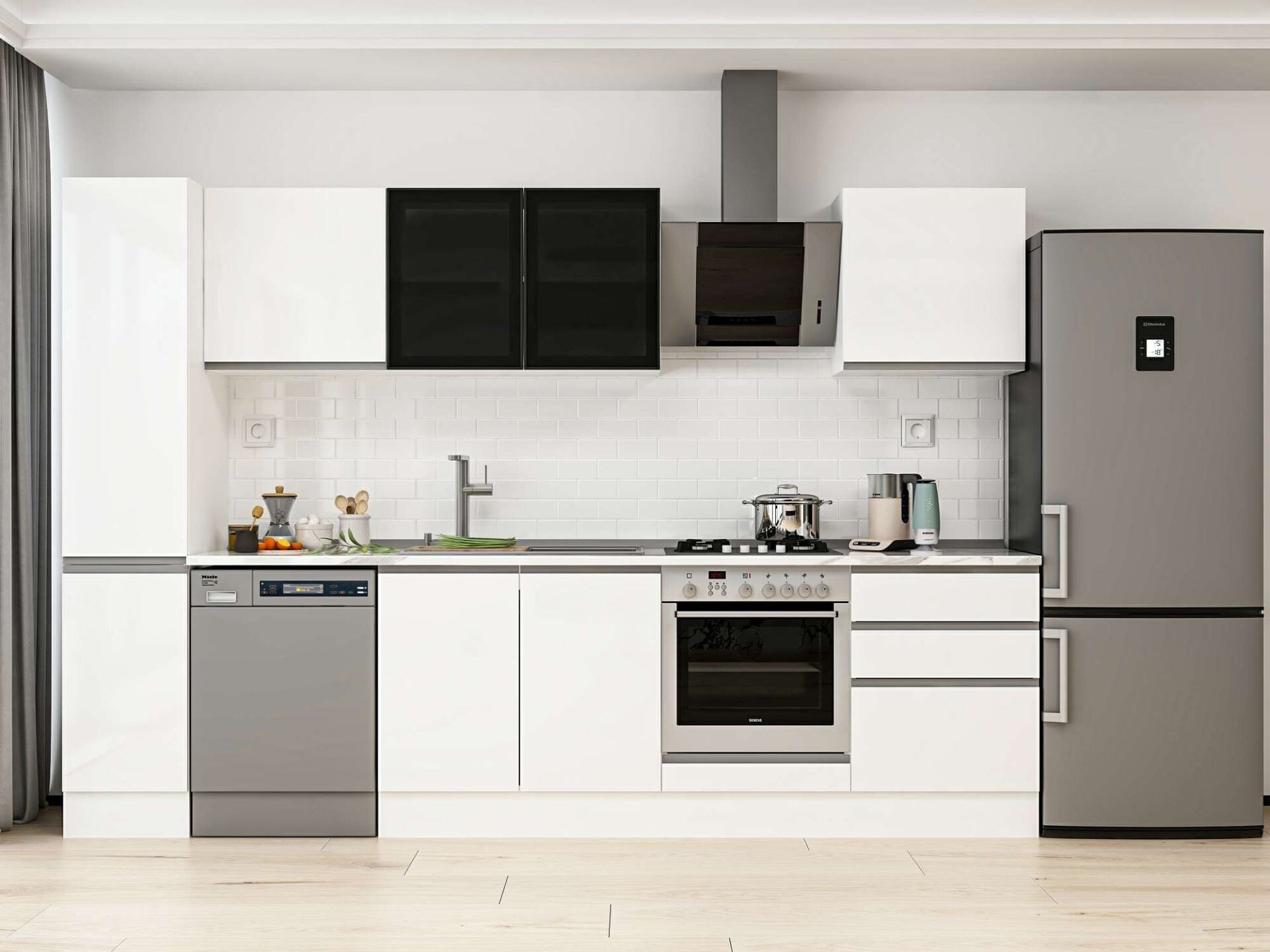 Alvinka 310X210 Cm High Gloss Mutfak Dolabı Mb-E90B40S60-3