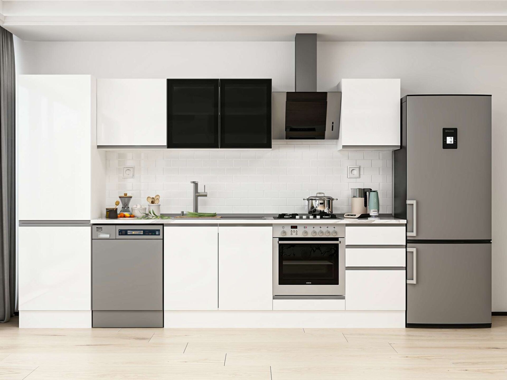 Alvinka 320X210 Cm High Gloss Mutfak Dolabı Mb-E90B60S50-3