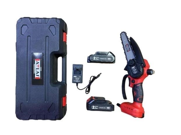 Attlas Akülü Kömürsüz Budama Testeresi 15 Cm - 20 W - 2X 2.0 Ah + Çantalı-Atb 21 Bt