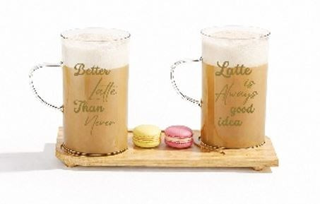Ayakli Tepsili Latte Seti