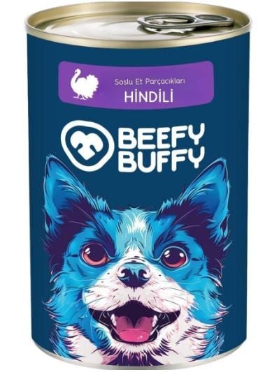 Beefy Buffy Köpekler İçin Hindili Konserve Mama 415 Gr