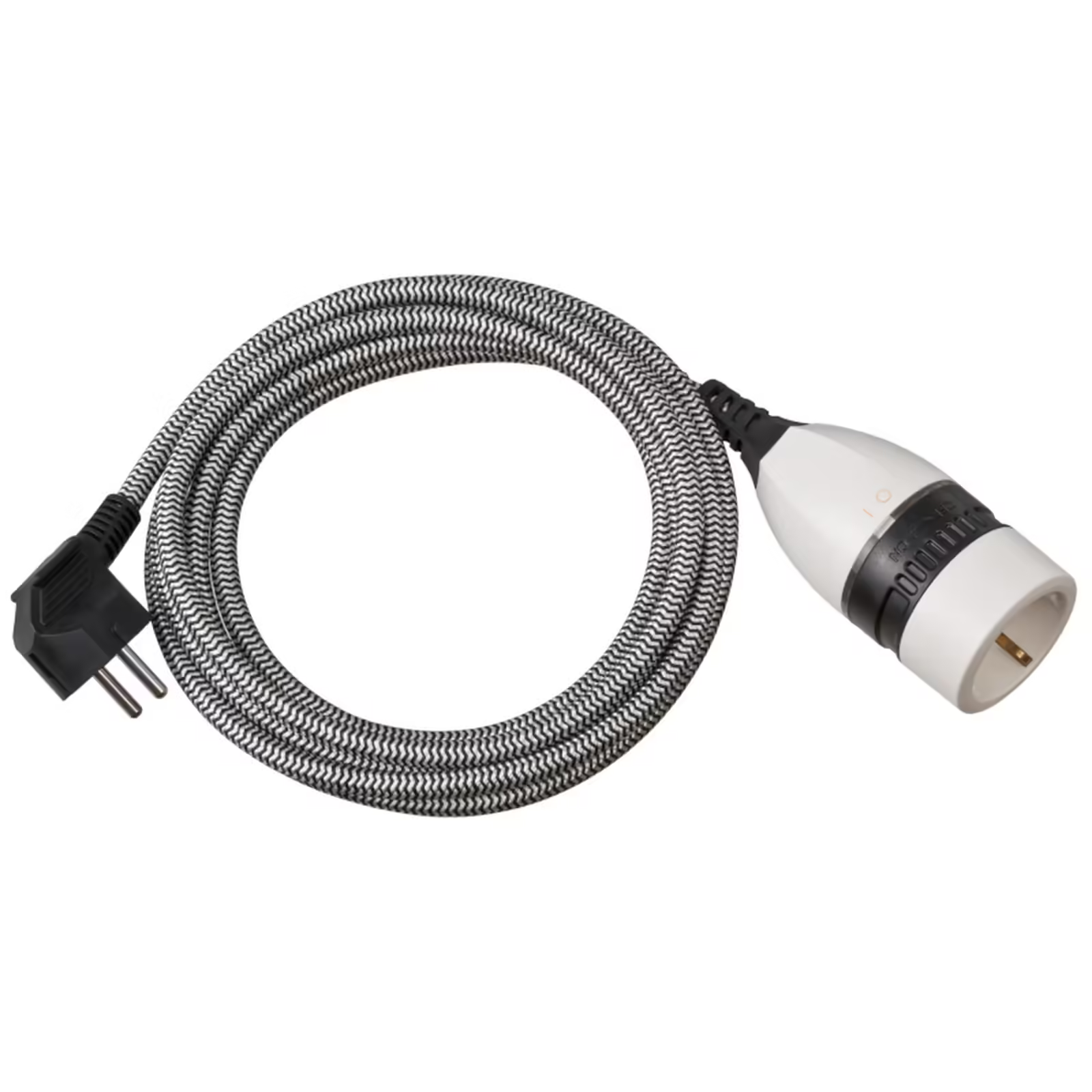 Brennenstuhl Light Serisi 3 Metre Aydınlatmalı Açma/Kapama Anahtarlı Tekstil Kaplı İç Mekan Uzatma Kablosu