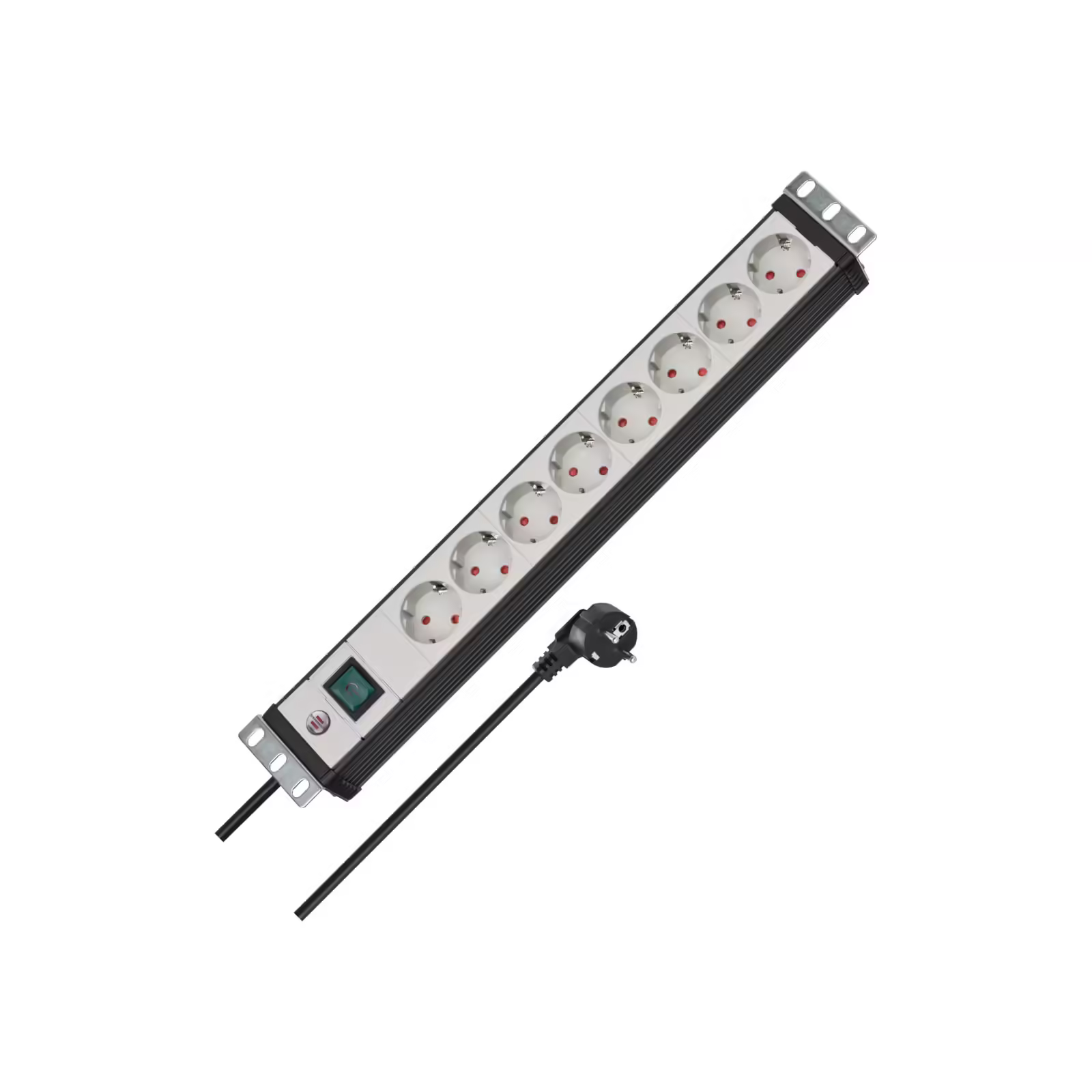 Brennenstuhl Premium Line Serisi 8 Soketli 3 Metre 19 İnç Sunucu Kabinleri İçin İdeal Uzatma Kablosu Priz