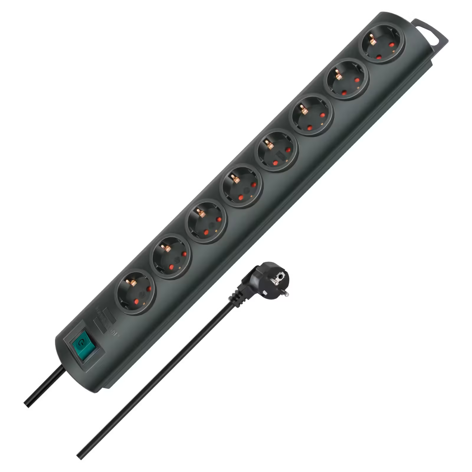 Brennenstuhl Primera Line Serisi 8 Soketli 2 Metre Priz Uzatma Kablosu Siyah