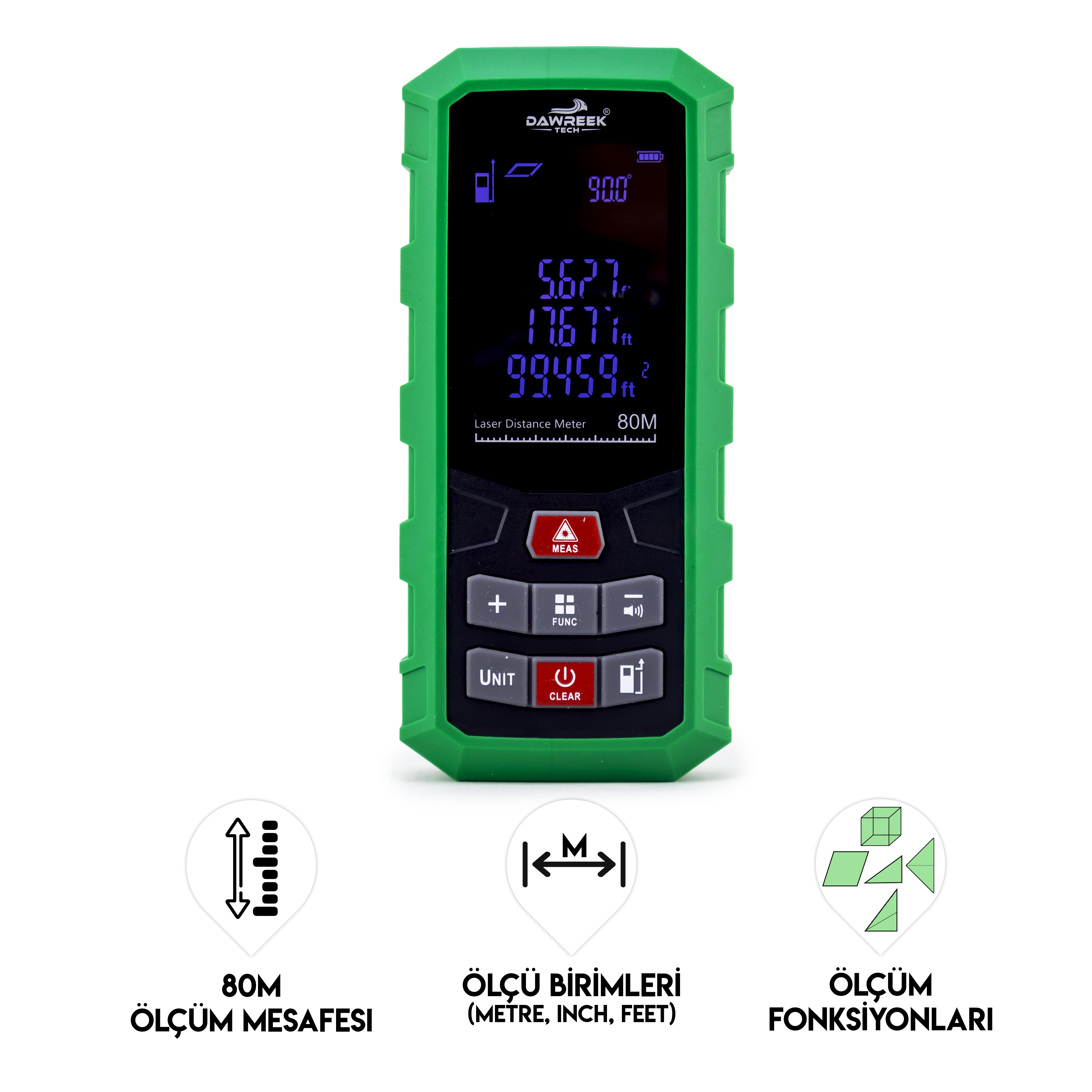 Dawreek MESAFE ÖLÇER H01 GREEN (PL003)