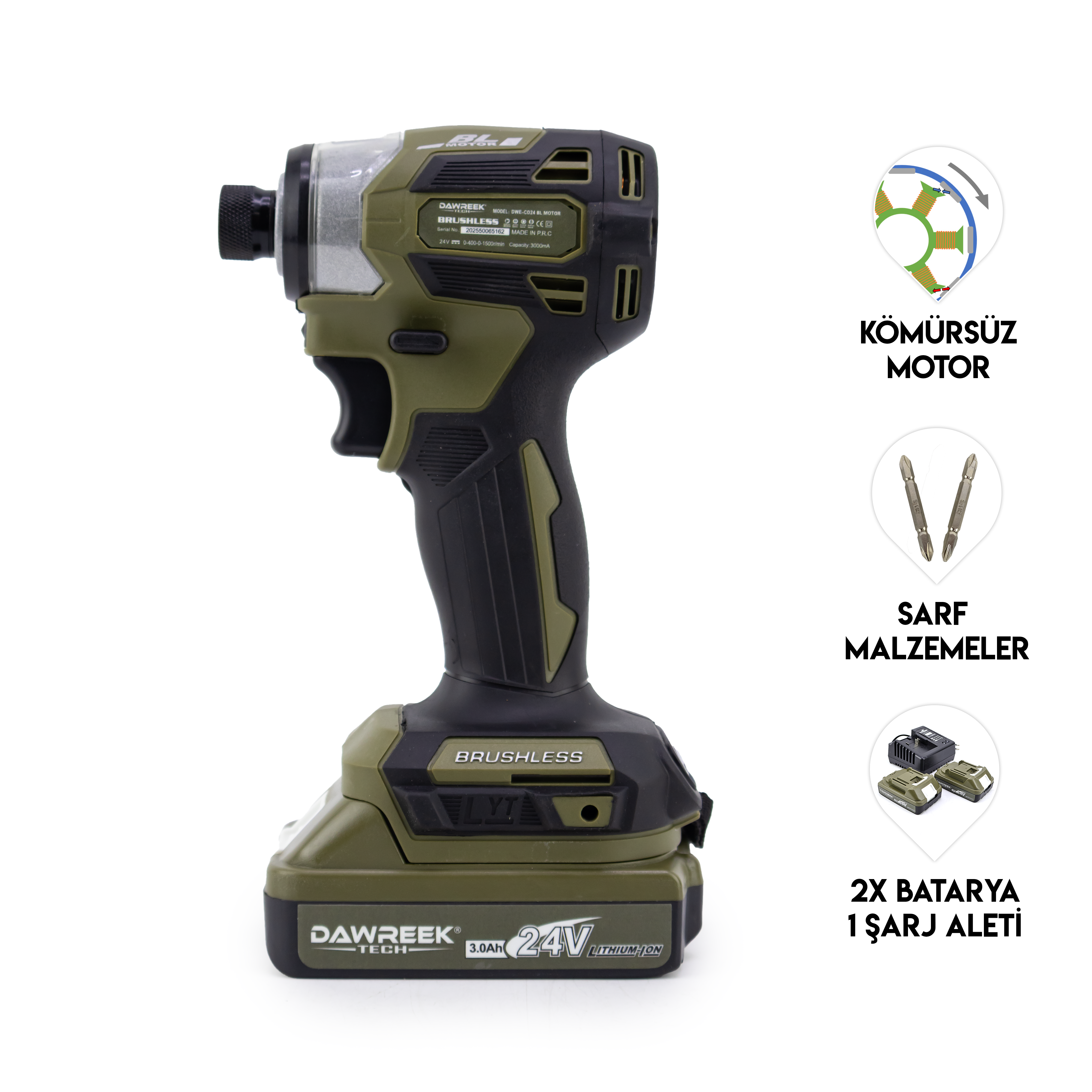 Dawreek TORKLU VİDALAMA LIGHT GREEN (BT0173)