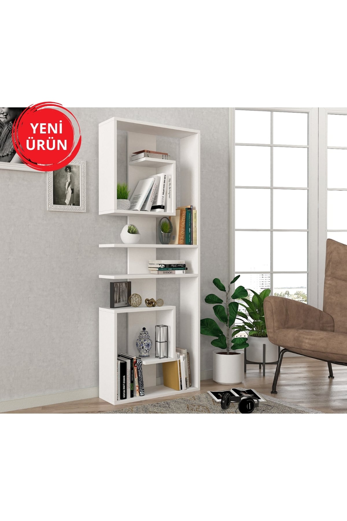 Dekorister Capy Kitaplık Beyaz