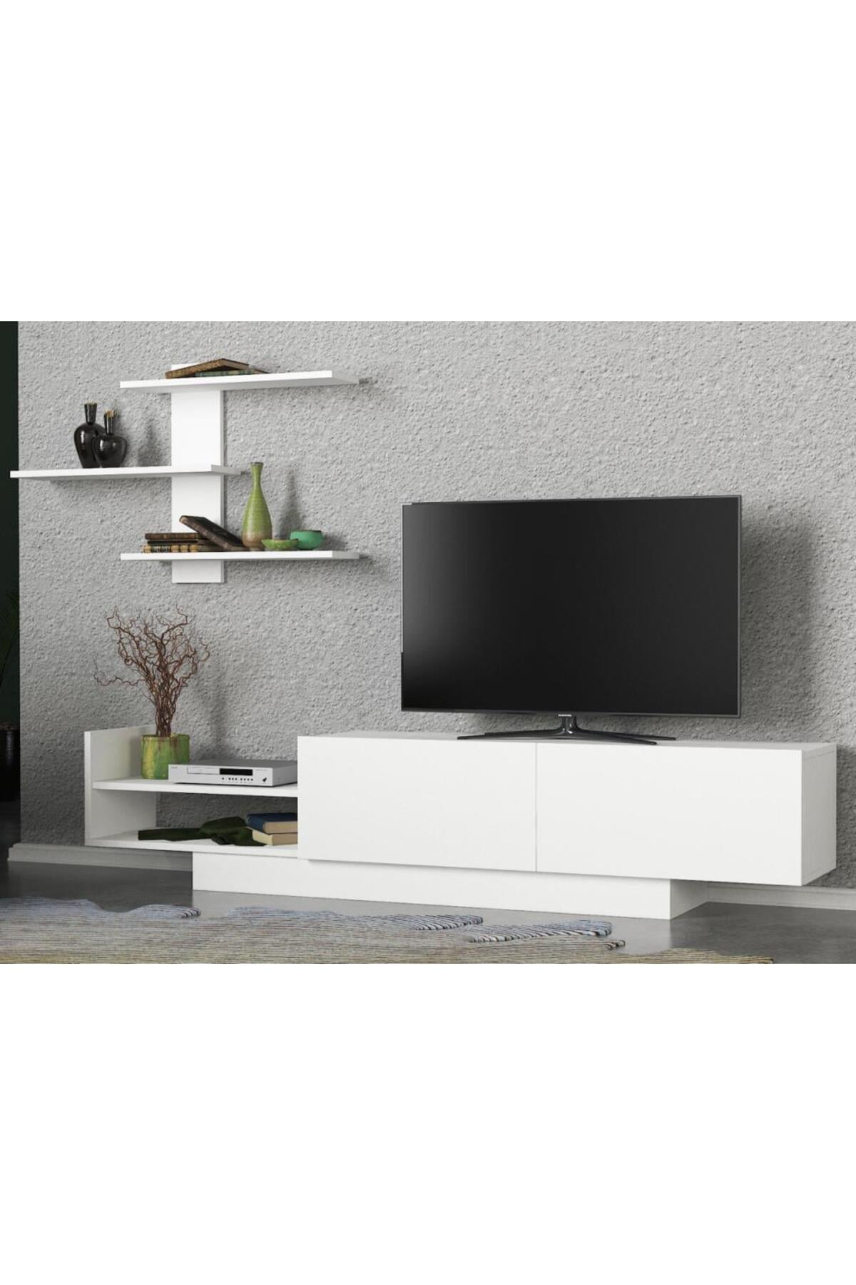 Dekorister Egemen Tv Ünitesi Beyaz