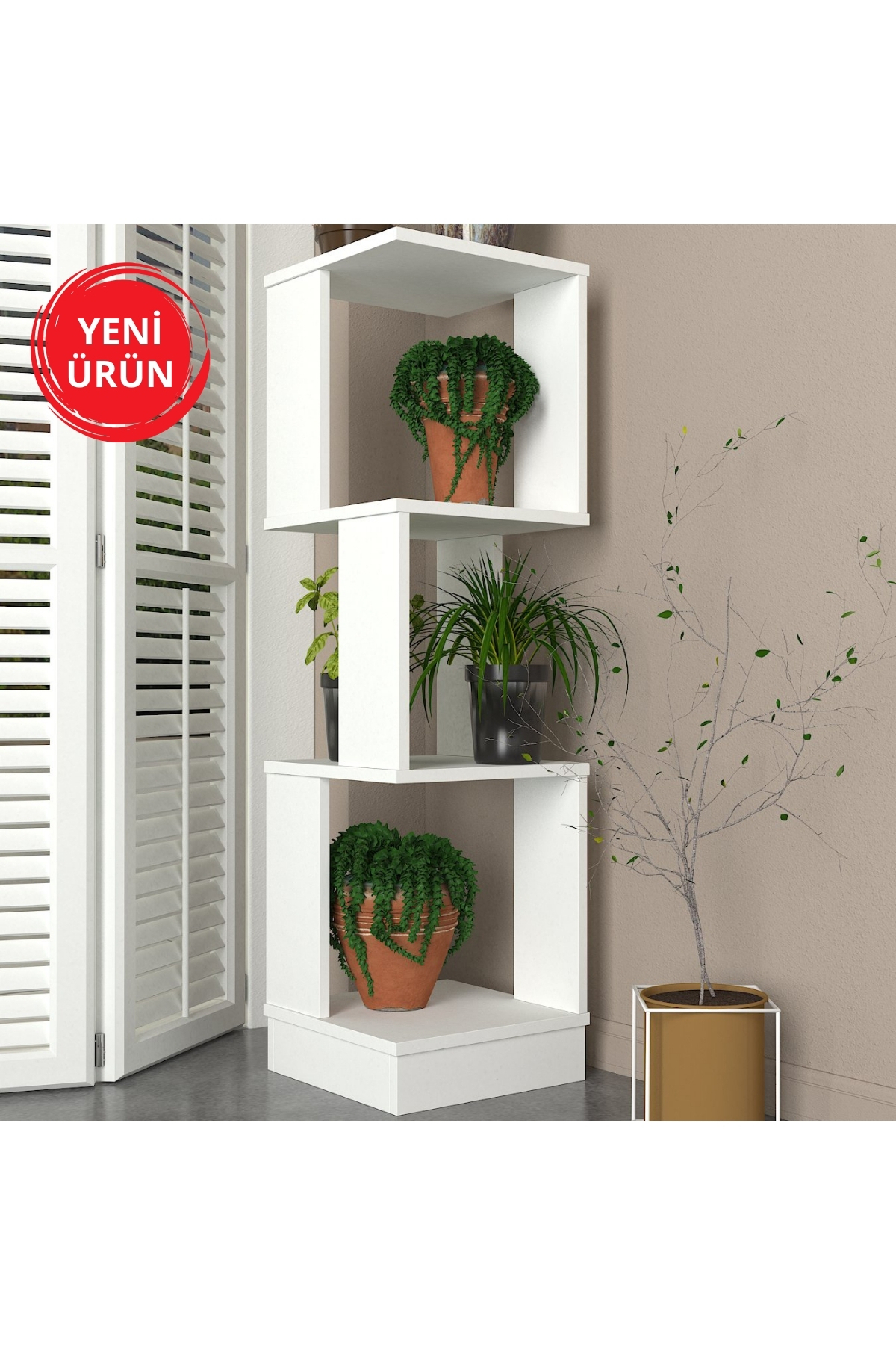 Dekorister Levander Çiçeklik Beyaz