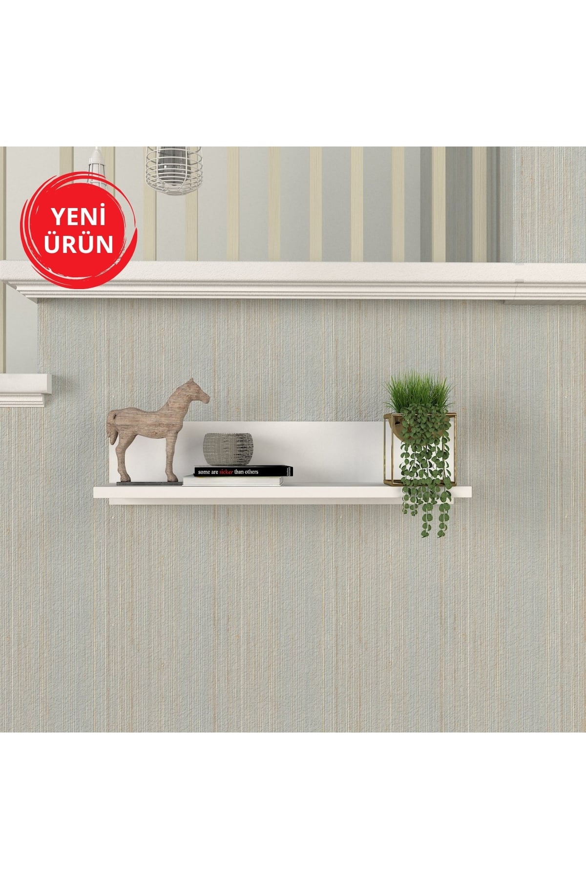 Dekorister Novella K5 Duvar Rafı Beyaz