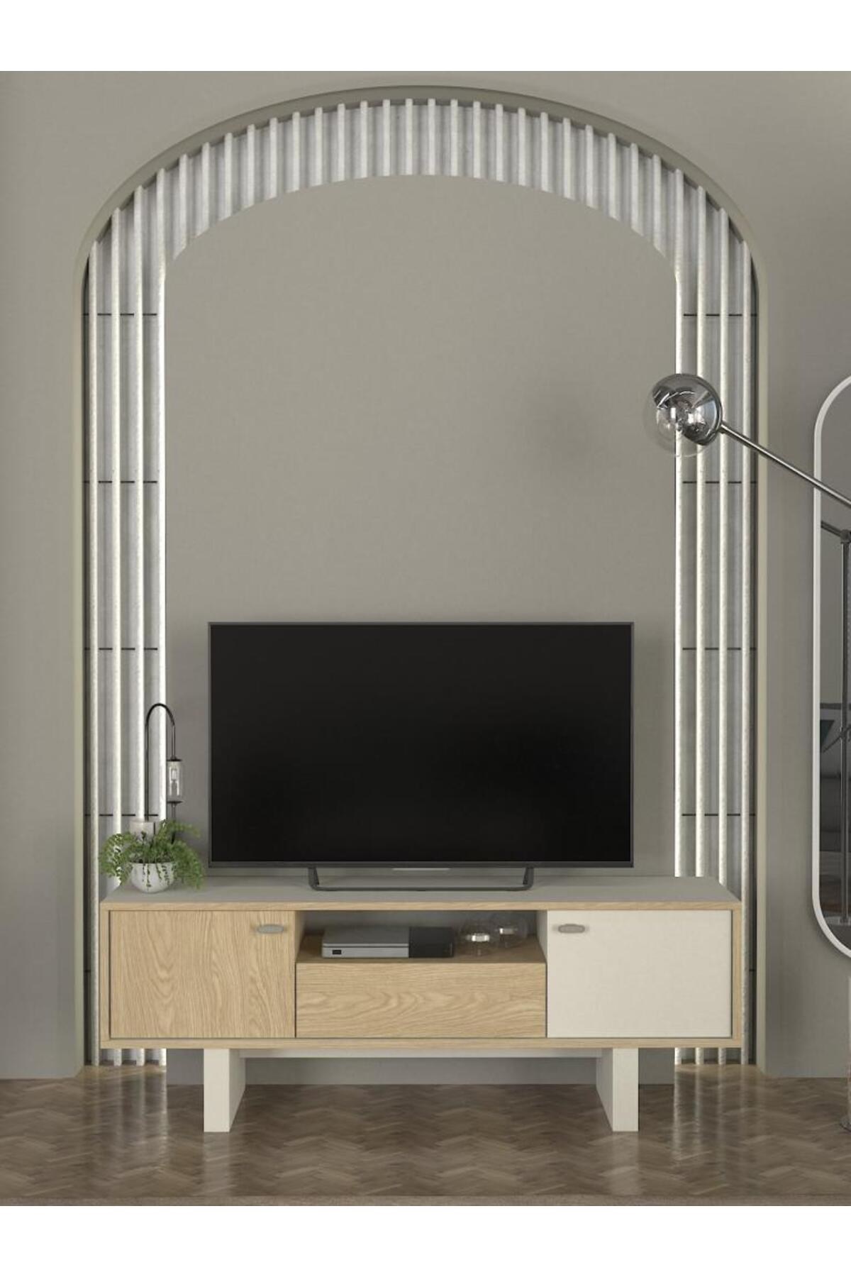 Dekorister Selinos Tv Sehpası Kumtaşı - Rota 150cm
