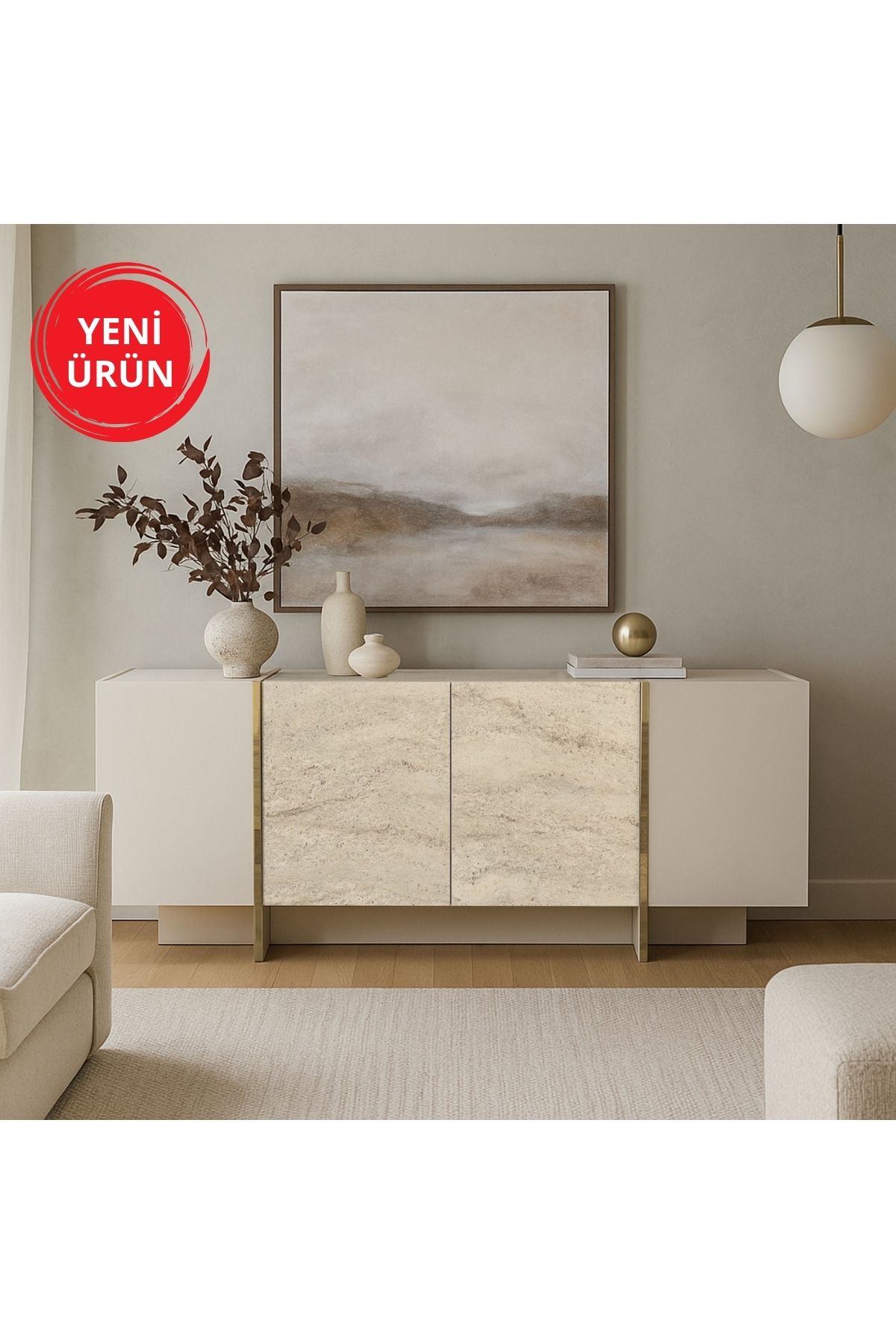 Dekorister Veyron Konsol Kumtaşı-Traverten