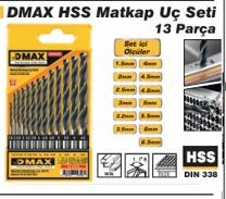 Dmx4346 Metal Hss Matkap Uc Seti 13 Prc