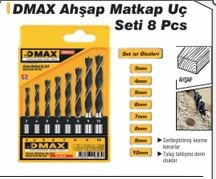Dmx4347 Ahsap Matkap Uc Seti 8 Prc