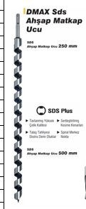 Dmx4520 10X250 Mm Sds Ahsap Matkap Ucu