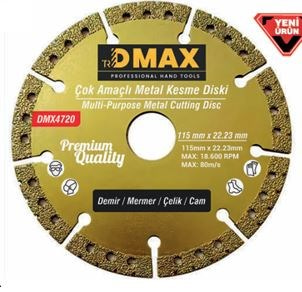 Dmx4720 Cok Amacli Metal Kesme Diski 115Mm X 22-23Mm Metal.mermer.cam