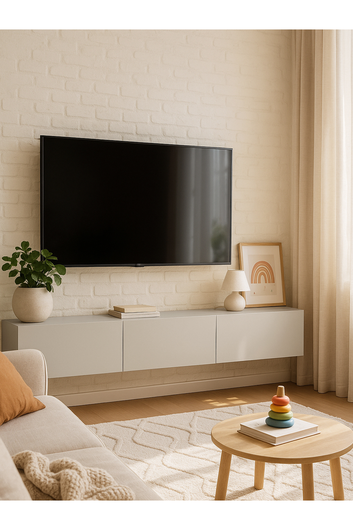 Dorpek Tv Standı 180 Cm Kumtaşı | Cercei