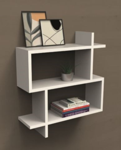 Duvar Rafi Next 18,5X55X61,4 Cm Beyaz Balfa Blf-016