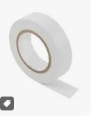Elektrik Bandı Pvc 18Mmx10Yrd Paket Beyaz Tekli-Bhd00487