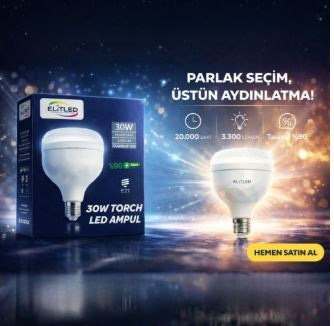 Elitled 30W Torch Ampul Beyaz