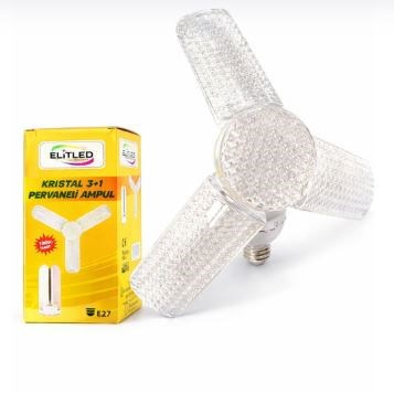 Elitled Kristal 3+1 Kanatli Ampul