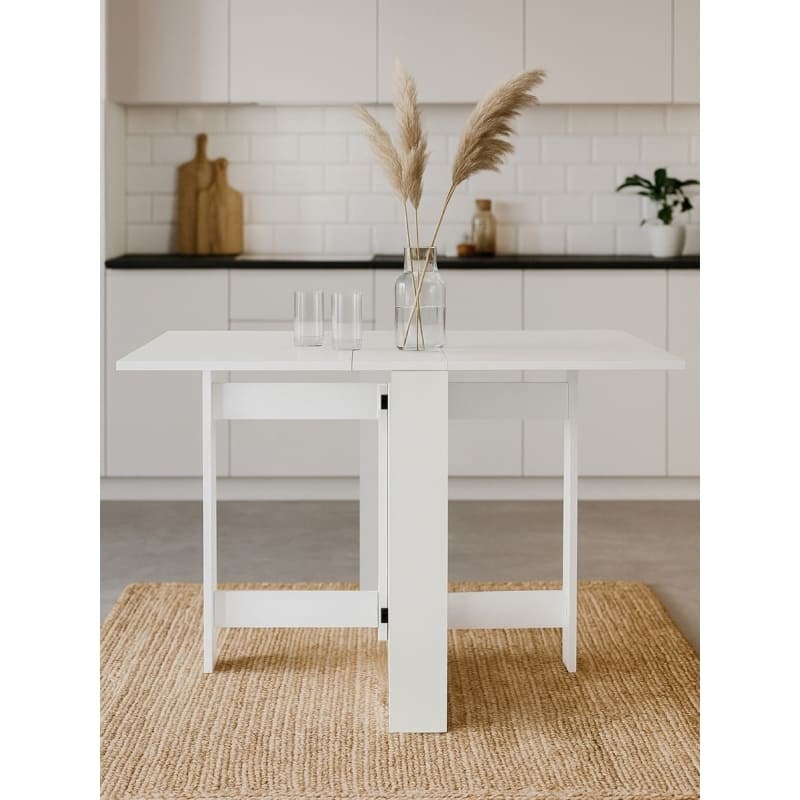 Ferra Katlanir Yemek Masasi – Beyaz 1112X265X750 Mm