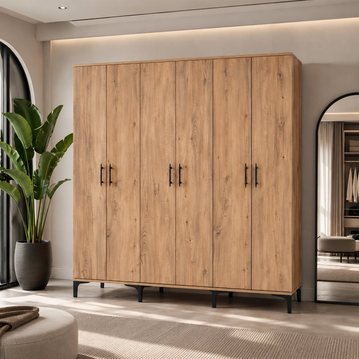Garaj Home 6 Kapaklı Dolap - Atlas Çam