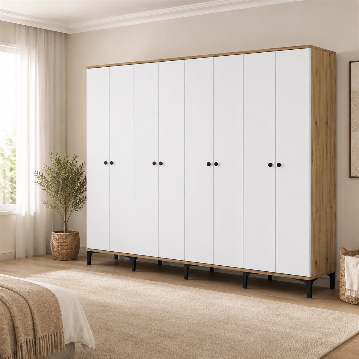 Garaj Home 8 Kapaklı Dolap - Atlas Çam