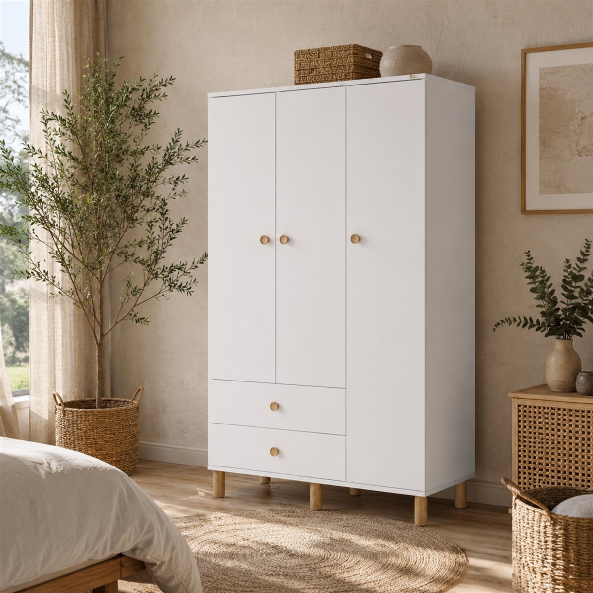 Garaj Home Yaren 3 Kapaklı Dolap - Bohem