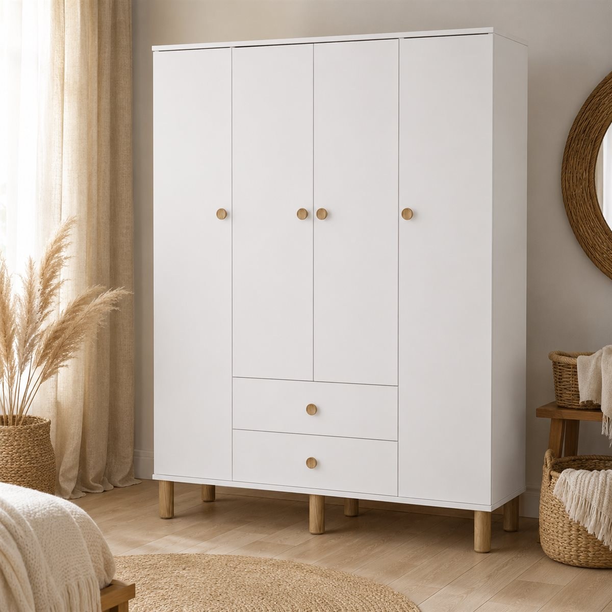 Garaj Home Yaren 4 Kapaklı Dolap - Bohem