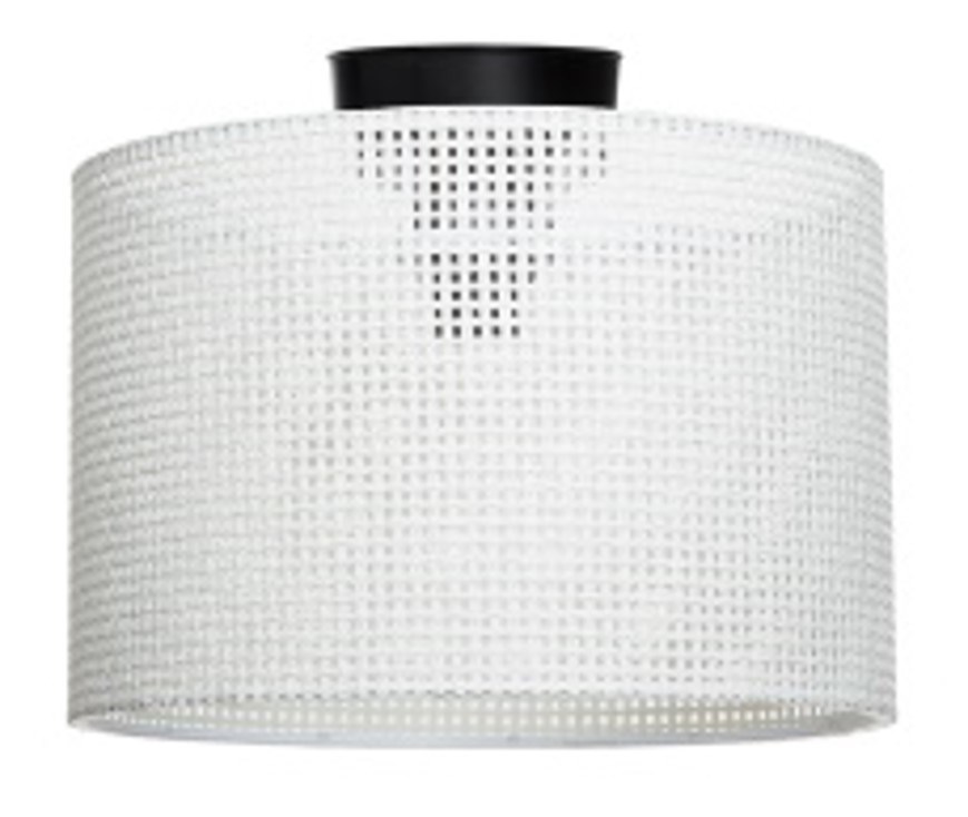 Goza 30Cm Plafonyer Beyaz Hasir Desen-Mdl.5084