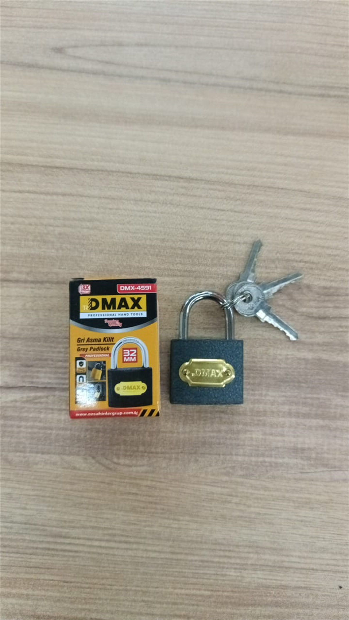 Gri Asma Kilit 32Mm