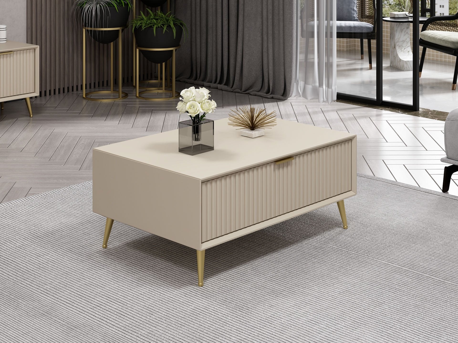 Kale Luxe Orta Sehpa - Kumtaşı