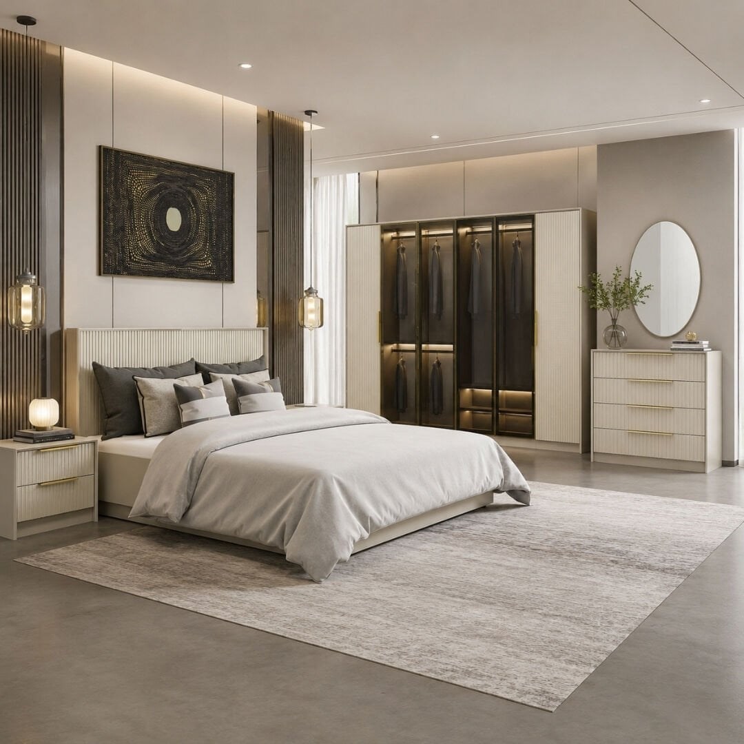 Kale Luxe Yatak Odası Takımı - Kumtaşı