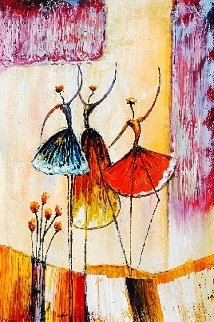 Kanvas Tablo 30X40 Kız Desenli