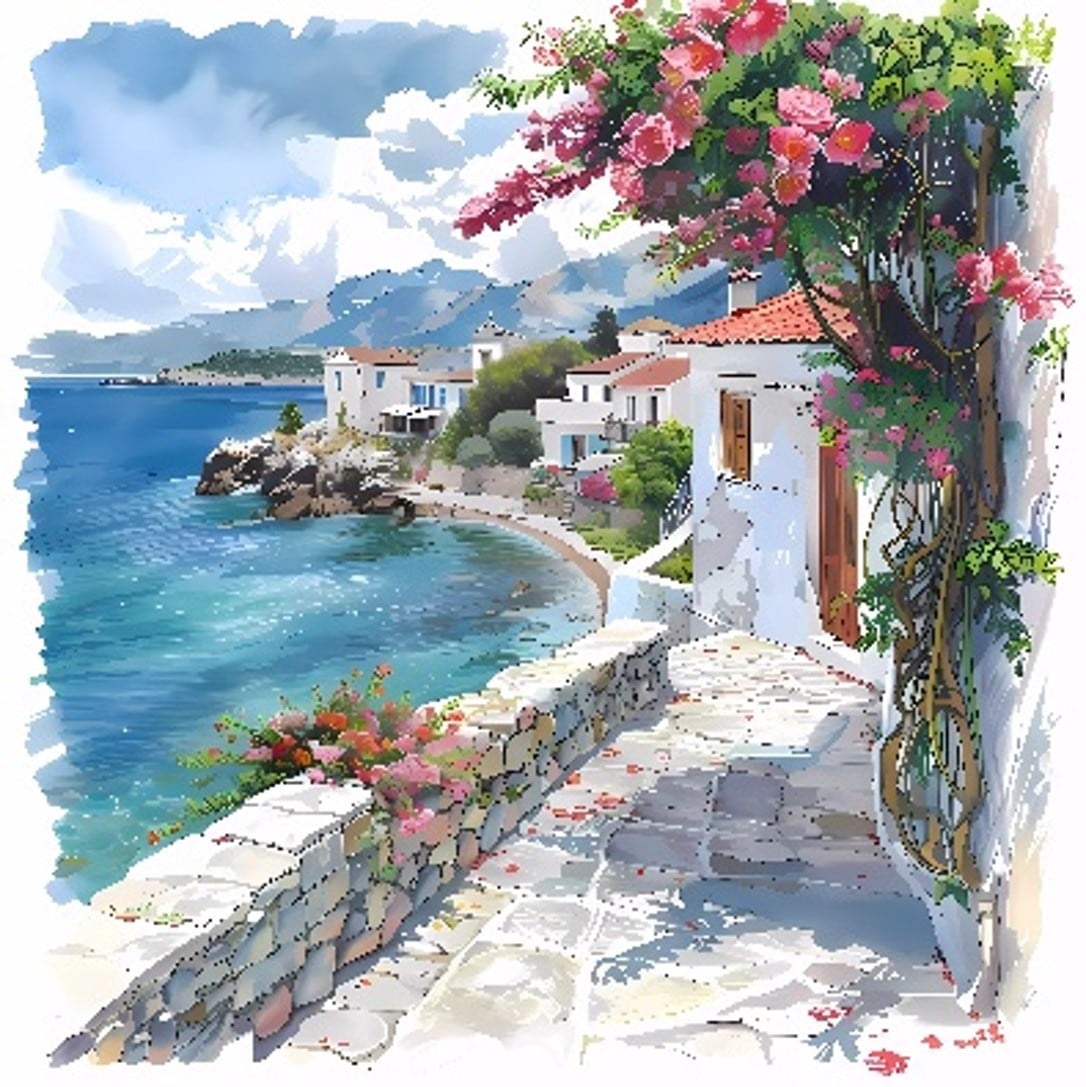 Kanvas Tablo 50X50 Manzara Deniz 2