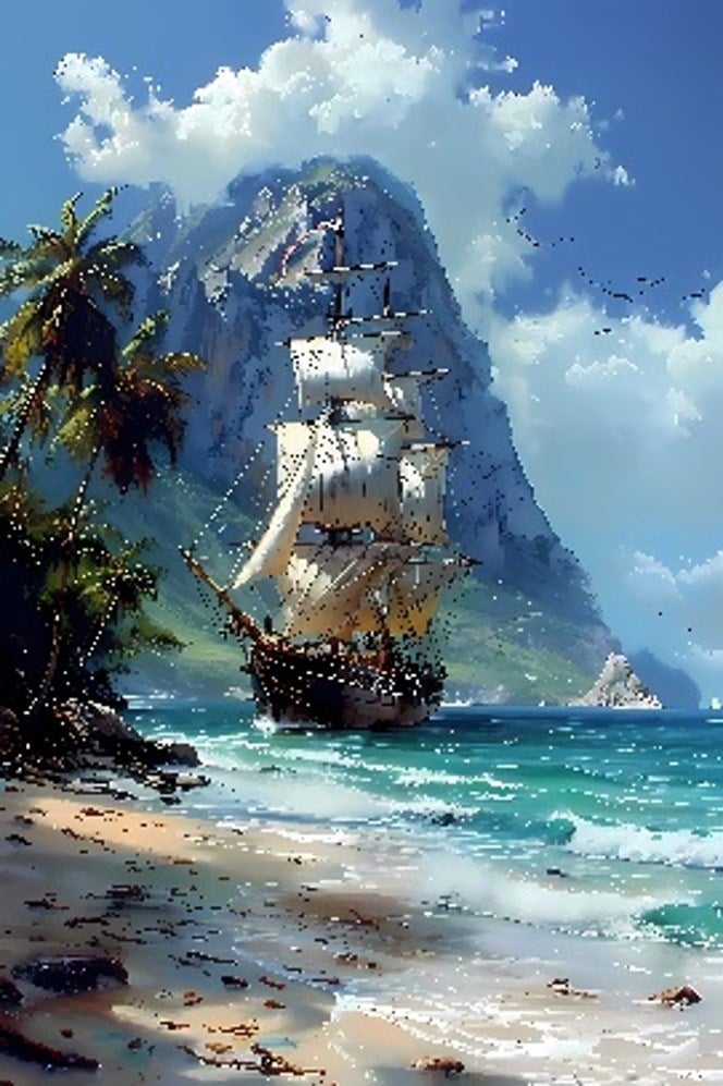 Kanvas Tablo 60X90 Gemi