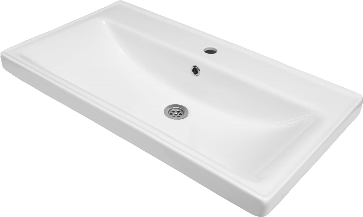 Karen Seramik Sky 80 Cm, Dolap Uyumlu Seramik Lavabo Taşı