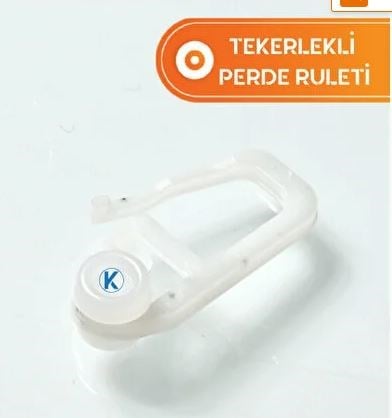 Korniş Perde Ray Tekerlekli Perde Ruleti 50 Adet