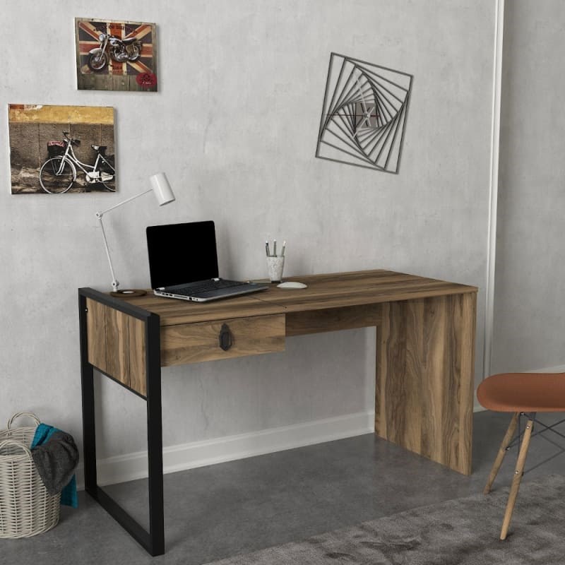 Lost Metal Calisma Masasi Ceviz 1240X600X758 Mm