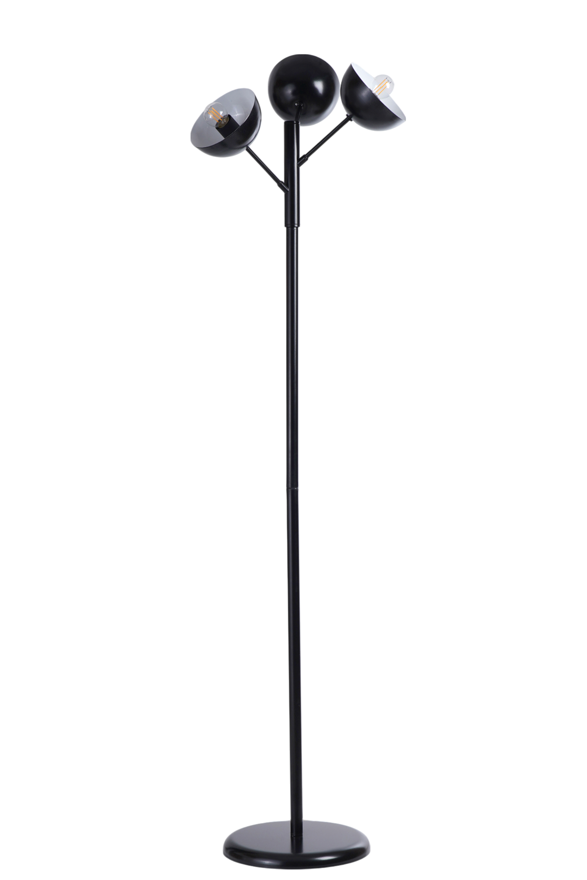 Lumexx Küre 3 Lü Siyah Lambader Metal Başlıklı