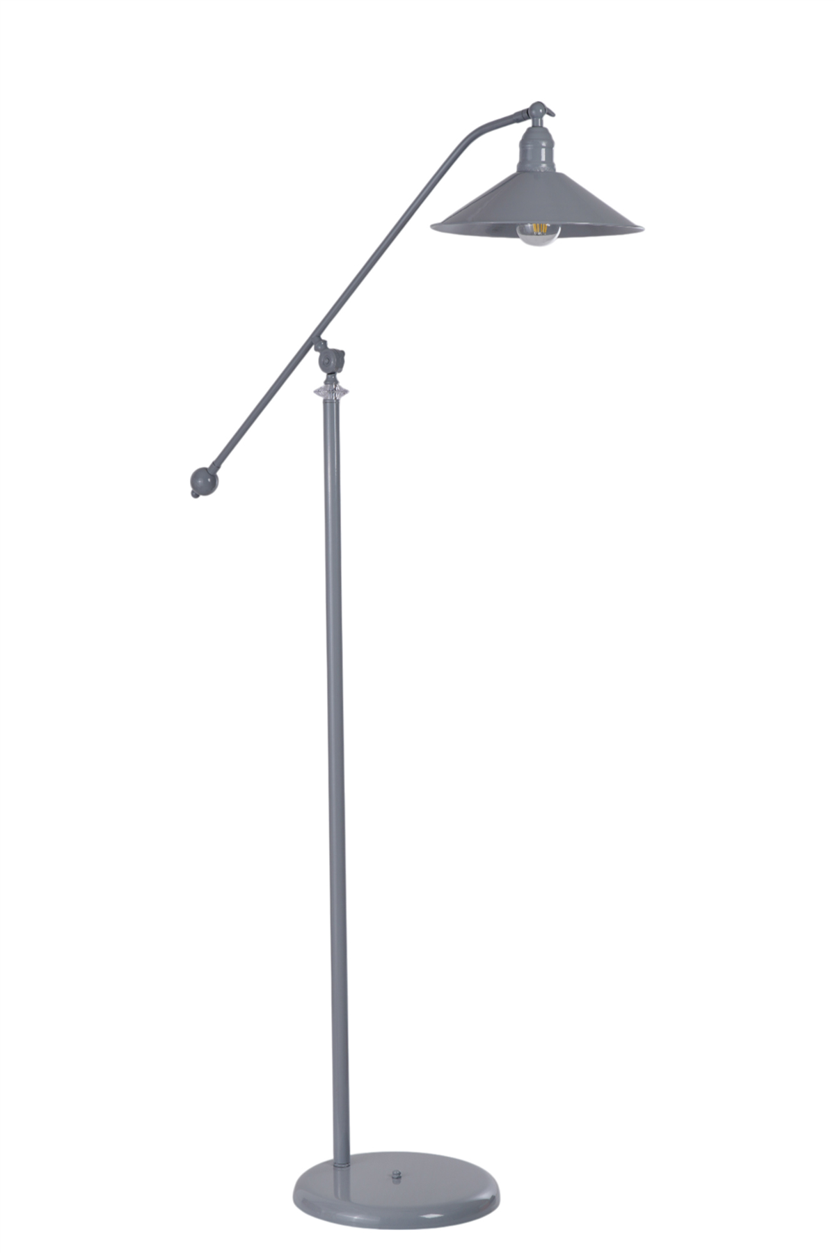 Lumexx Moka Gri Lambader Metal Başlıklı