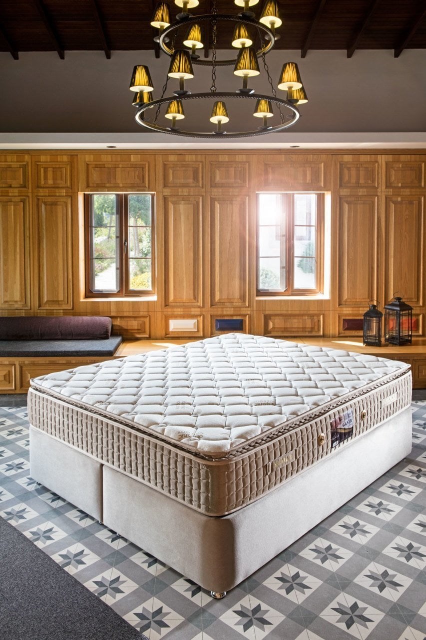 Minar Safir Çift Kişilik Full Ort Pedli Yaylı Yatak 160x200