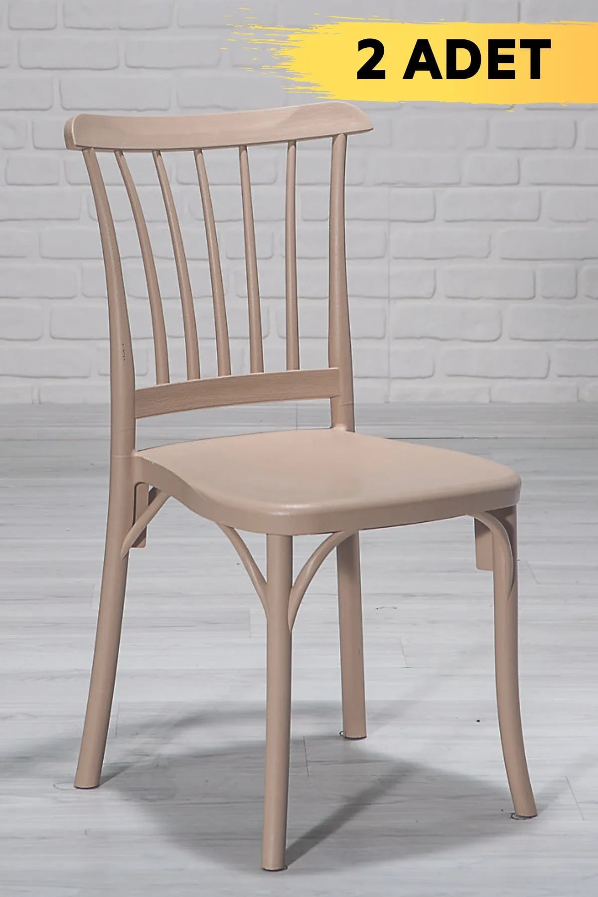 Mobetto 2 Adet Violet Cappucino Pratik Sandalye / Balkon-bahçe-mutfak