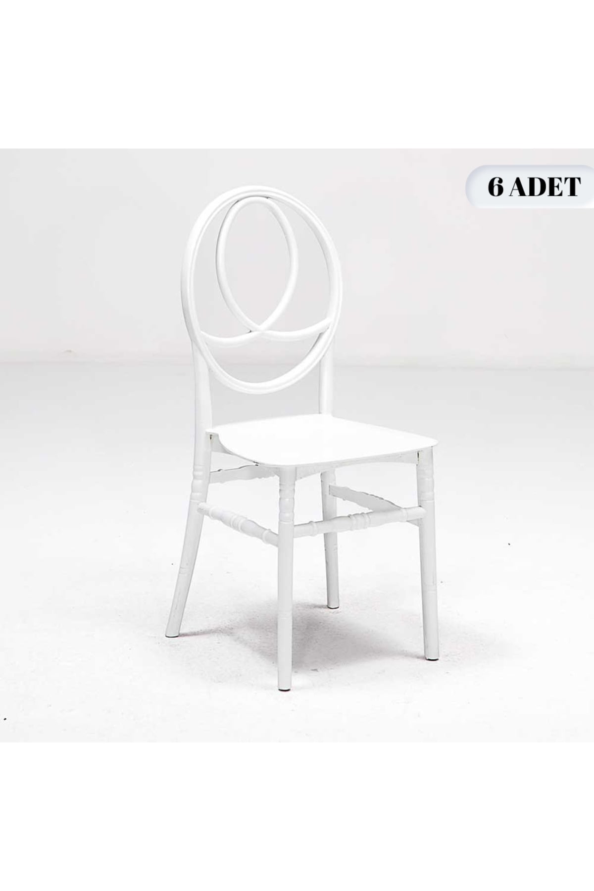 Mobetto 6 Adet Phoenix Beyaz Sandalye / Balkon-bahçe-mutfak