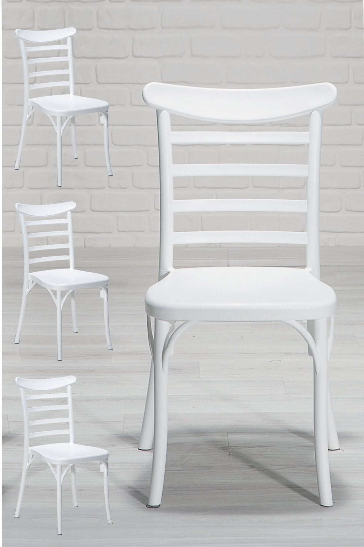 Mobetto Efes Home Mutfak Sandalye 4 Adet – Beyaz